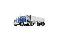 1/50 Kenworth T880, Blue, With East Genesis End Dump Trailer By First Gear