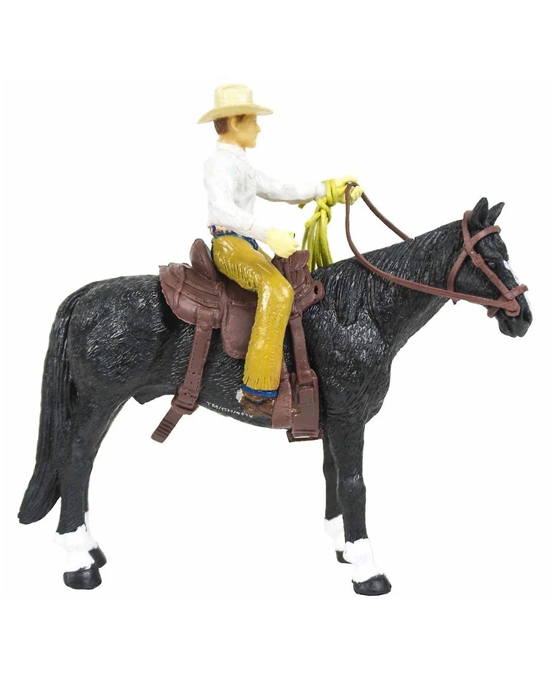 Big Country Toys 1/20 Cowboy & Black Quarter Horse