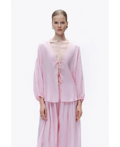 Nocturne Women's Beaded Embroidered Shirt