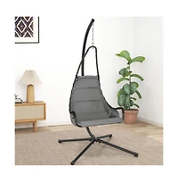 Mondawe Hanging Chair Hammock with Stand and Extra Large Padded Seat