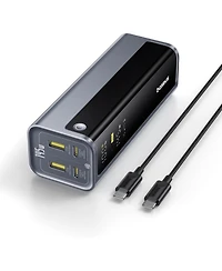 Baseus 145W Power Bank, 20,800mAh 4-Port Laptop Portable Charger (77Wh), Pd Fast Charging Battery Pack with Digital Display for MacBook, iPhone 16/15/