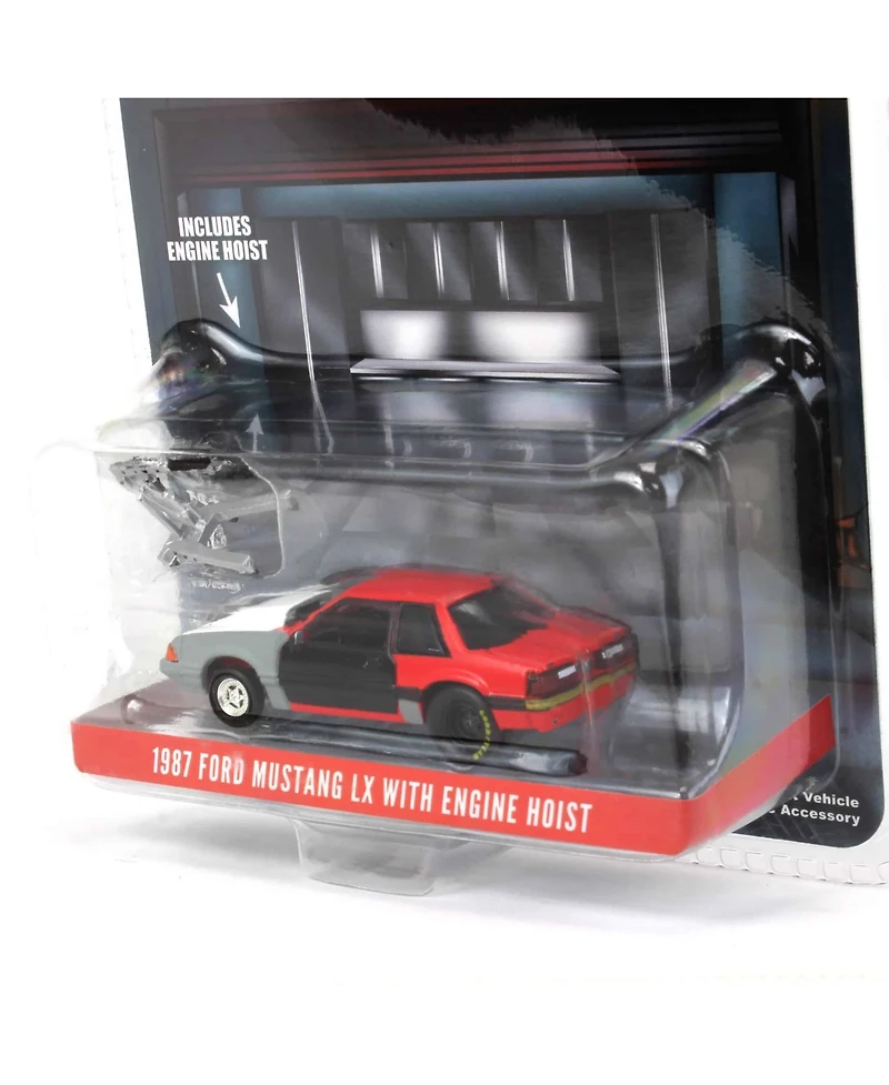 1/64 1987 Ford Mustang Lx Project Car Red Gray w/ Black Door Lp Diecast