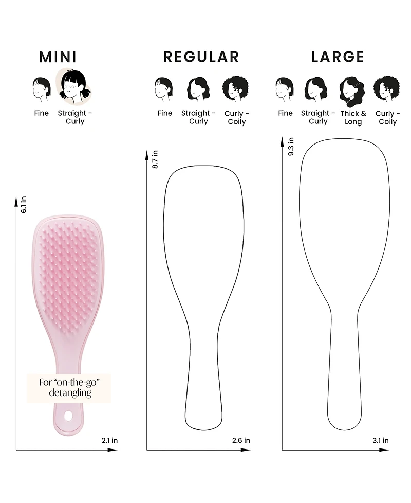 Tangle Teezer Mini Ultimate Detangler Hairbrush