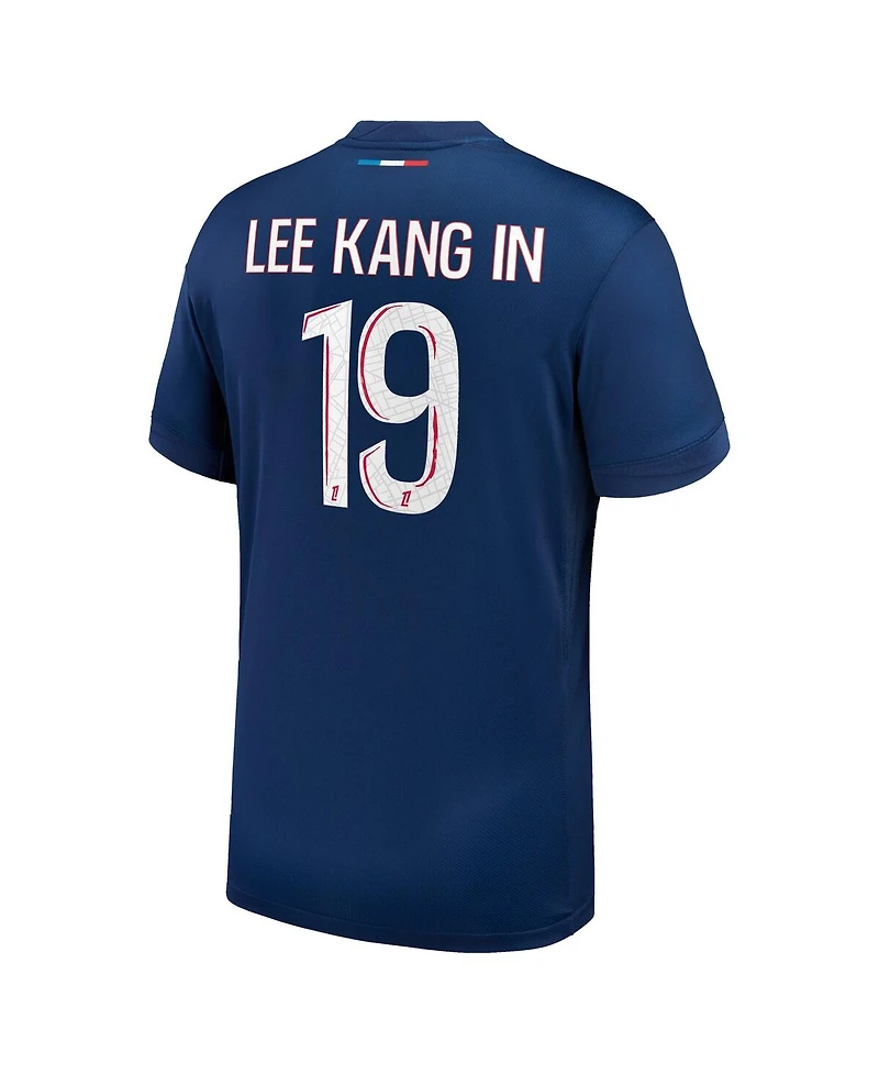 Nike Big Boys and Girls Lee Kang In Navy Paris Saint-Germain 2024/25 Replica Player Jersey