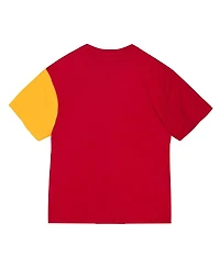 Mitchell & Ness Men's Red/Gold Houston Rockets Play by 2.0 T-Shirt