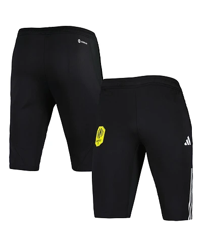 Adidas Men's Black Nashville Sc 2023 On-Field Training Aeroready Slim Fit Half Pants