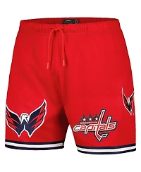 Pro Standard Men's Red Washington Capitals Classic Mesh Shorts