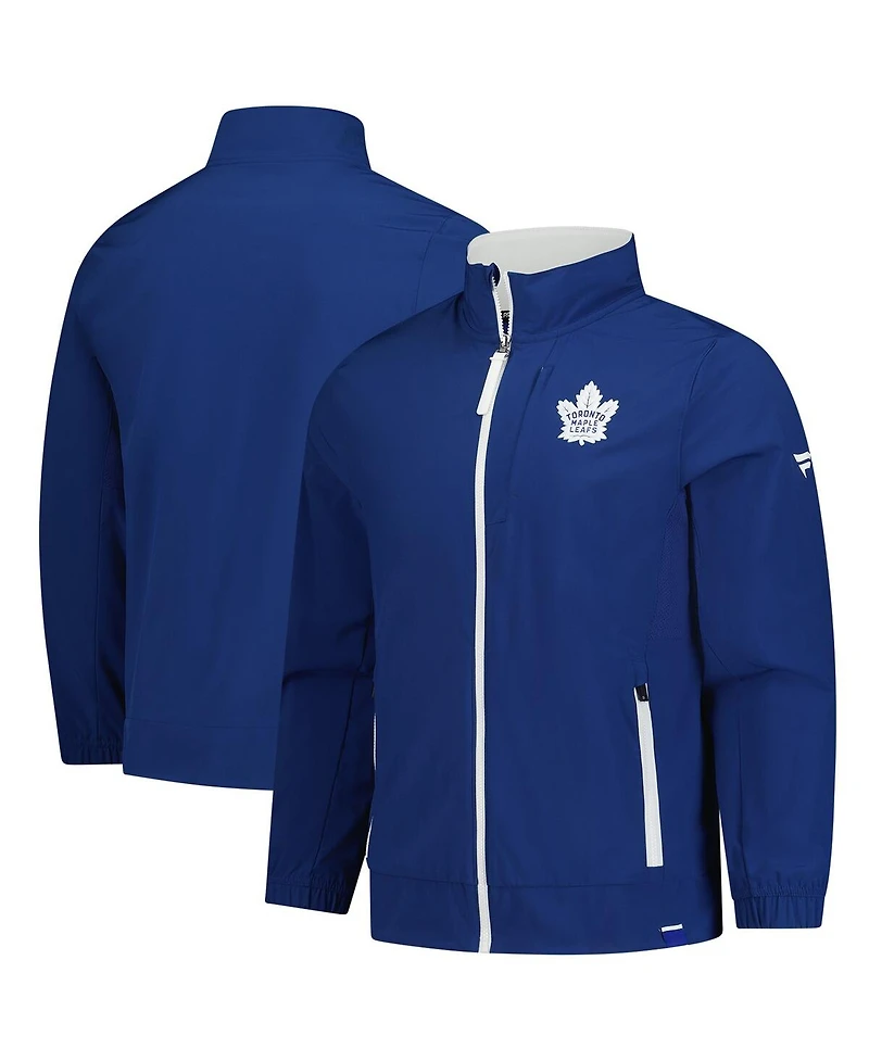 Fanatics Men's Blue Toronto Maple Leaf's Authentic Pro Rink Coaches Full-Zip Jacket