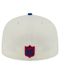 New Era Men's White/Royal New York Giants Main 59FIFTY Fitted Hat
