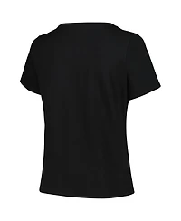 Profile Women's Black Carolina Hurricanes Plus Arch Over Logo T-Shirt