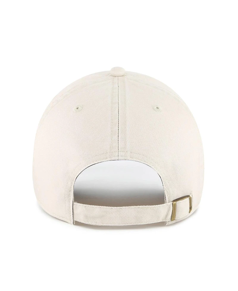 '47 Brand Men's Cream Penn State Nittany Lions Grand Stand Clean Up Adjustable Hat