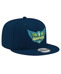 New Era Men's and Women's Navy Dallas Wings Logo 9FIFTY Snapback Hat