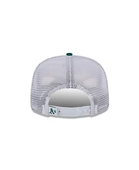 New Era Men's Green Oakland Athletics Cooperstown Collection Team Horizon 9FIFTY A-Frame Trucker Snapback Hat