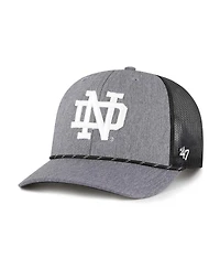'47 Brand Men's Gray Notre Dame Fighting Irish Carbon Rope Adjustable Hat