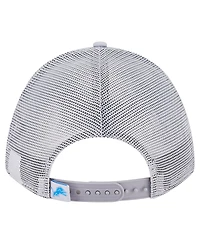New Era Men's Gray Detroit Lions Active Minimalist M-Crown A-Frame 9FORTY Adjustable Hat