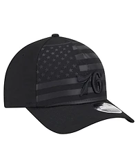 New Era Men's Black Philadelphia 76ers Game Day Flag A-Frame 9FORTY Adjustable Hat