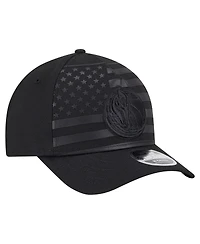 New Era Men's Black Dallas Mavericks Game Day Flag A-Frame 9FORTY Adjustable Hat