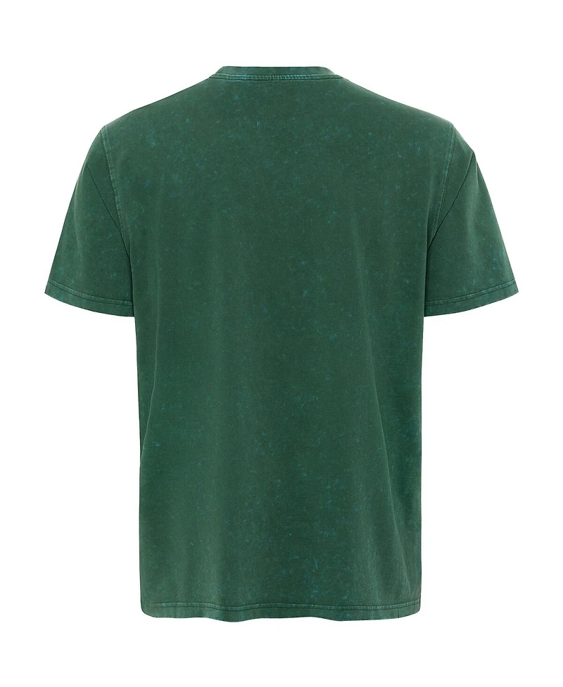 Sportiqe Men's Green Boston Celtics Distressed Rock Roll Collection Angus Premium Mineral Wash T-Shirt