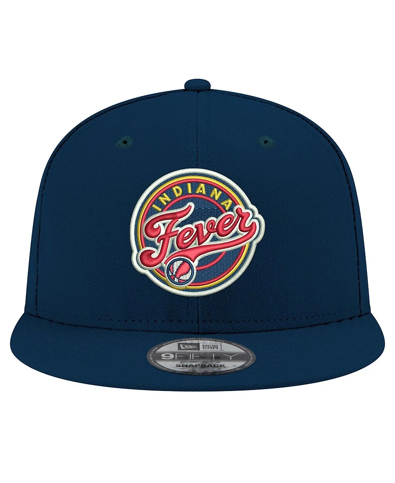 New Era Men's and Women's Navy Indiana Fever Logo 9FIFTY Snapback Hat