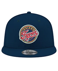 New Era Men's and Women's Navy Indiana Fever Logo 9FIFTY Snapback Hat