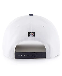 '47 Brand Men's White Pittsburgh Steelers Patriotic Overhand Hitch Adjustable Hat