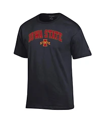 Champion Men's Black Iowa State Cyclones Arched Logo T-Shirt