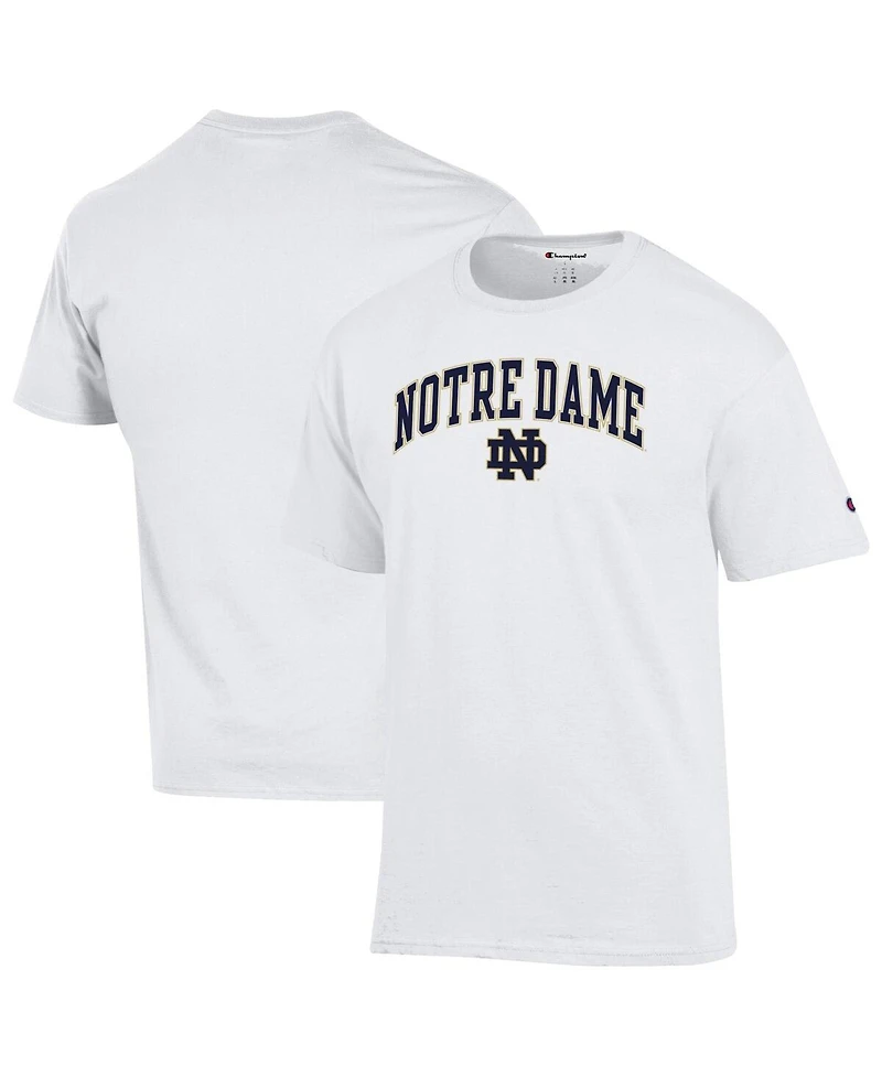 Champion Men's White Notre Dame Fighting Irish Arched Logo T-Shirt