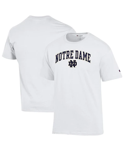 Champion Men's White Notre Dame Fighting Irish Arched Logo T-Shirt