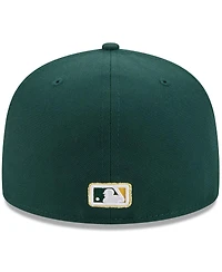 New Era Men's Dark Green Athletics 2025 59FIFTY Day Fitted with Pins Hat