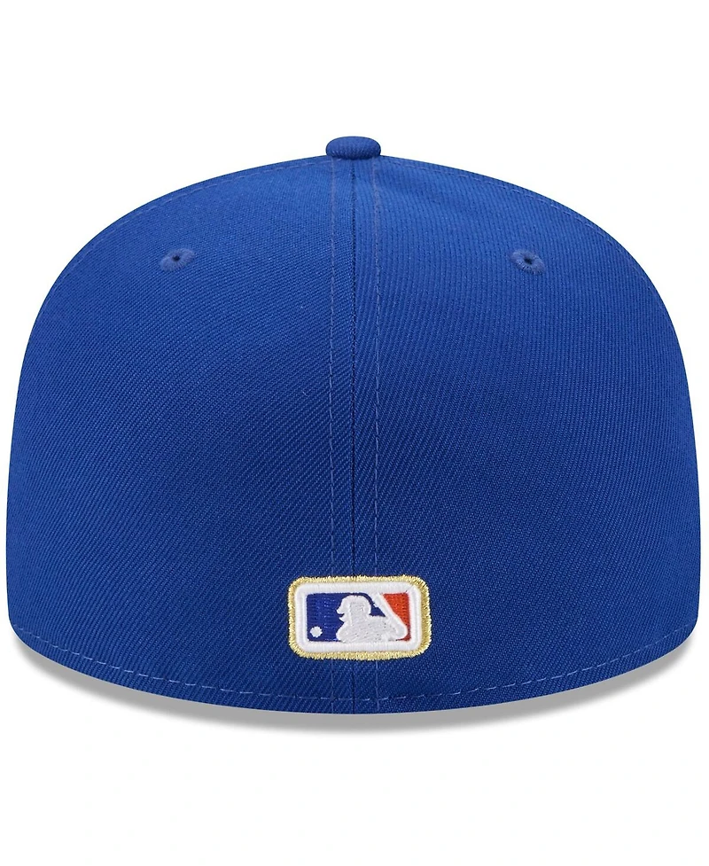 New Era Men's Royal York Mets 2025 59FIFTY Day Fitted with Pins Hat