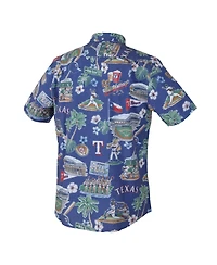 Reyn Spooner Men's Royal Texas Rangers Scenic Tri-Blend Performance Button-Up Shirt