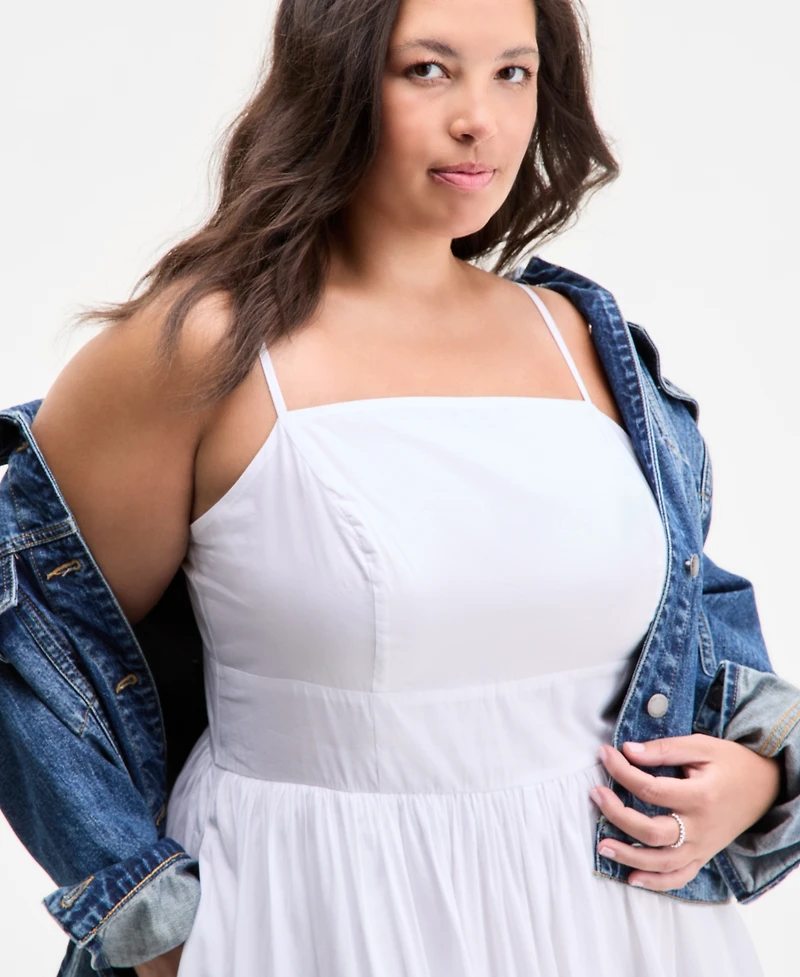 On 34th Trendy Plus Square-Neck Maxi Dress, Exclusively at Macy's