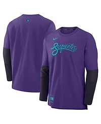 Nike Men's Purple Arizona Diamondbacks 2025 City Connect Authentic Collection Lightweight Player Performance Long Sleeve T-Shirt