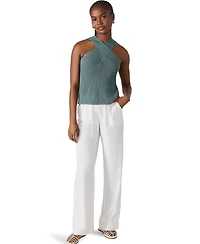 Steve Madden Women's Ellery Crossing Halter Sweater