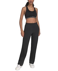 Calvin Klein Performance Women's High-Waist Straight-Leg Sweatpants
