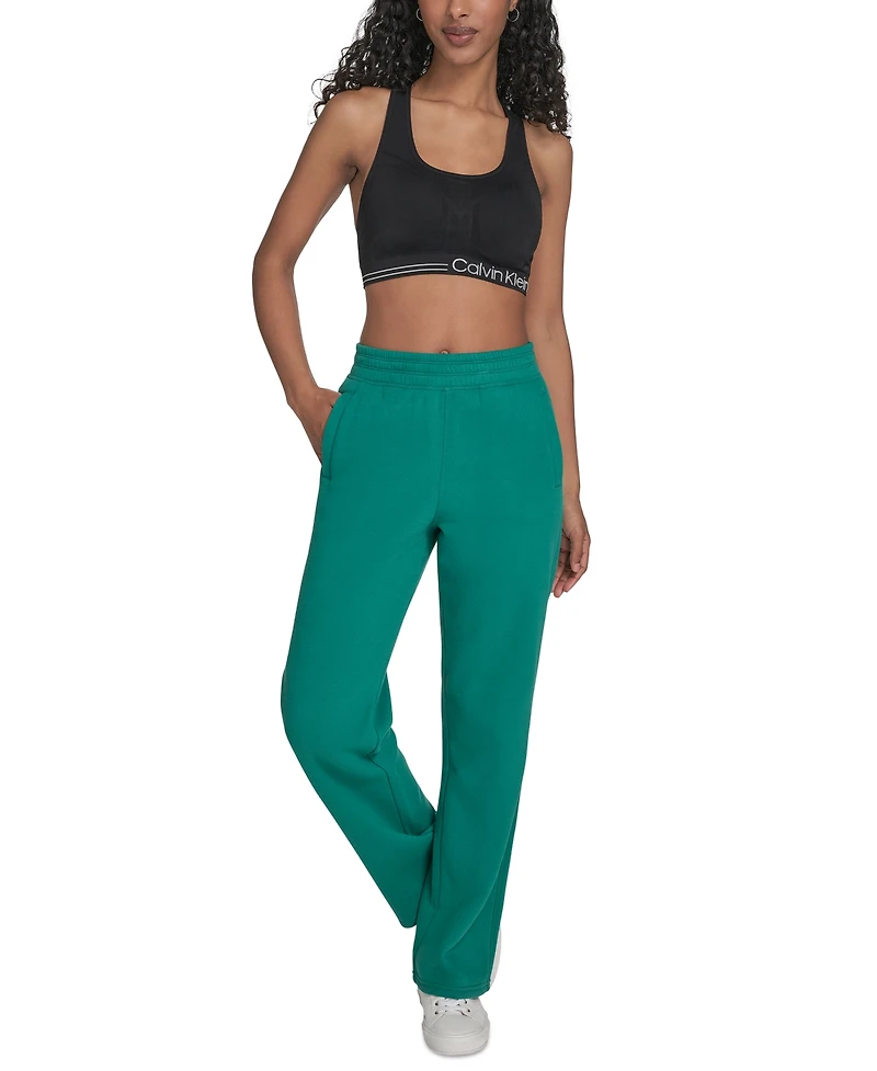 Calvin Klein Performance Women's High-Waist Straight-Leg Sweatpants