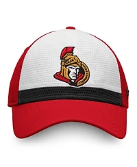 Fanatics Men's White/Red Ottawa Senators Breakaway Current Jersey Flex Hat