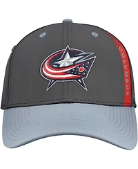Fanatics Men's Charcoal/Gray Columbus Blue Jackets Authentic Pro Training Camp Flex Hat
