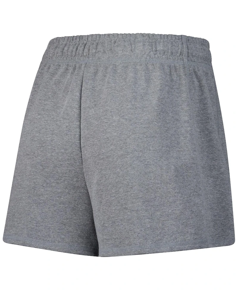 Fanatics Women's Heather Gray Boston Bruins Logo Shorts