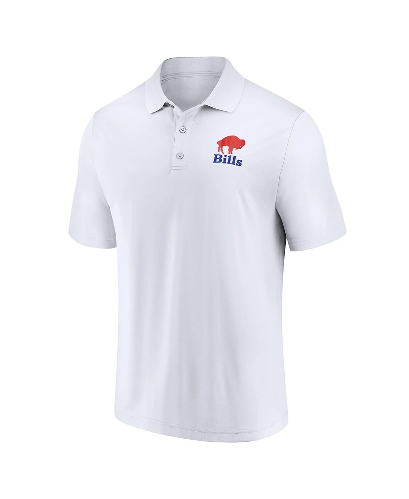 Fanatics Men's White Buffalo Bills Polo Shirt