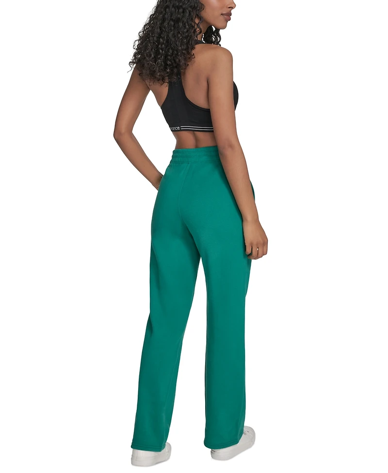 Calvin Klein Performance Women's High-Waist Straight-Leg Sweatpants