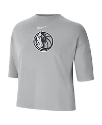 Nike Women's Silver Dallas Mavericks 2024/25 City Edition Courtside Boxy T-Shirt