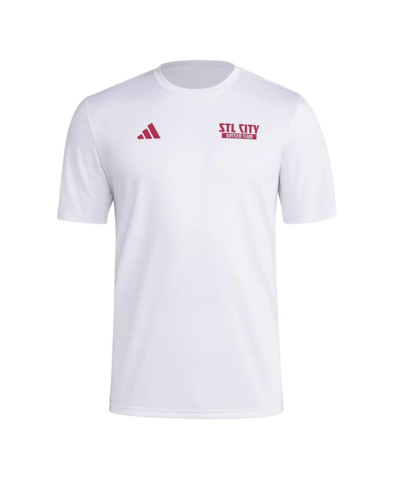 Adidas Men's White St. Louis City Sc Local Wrap T-Shirt