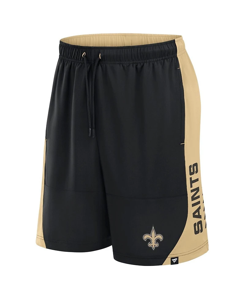 Fanatics Men's Black New Orleans Saints No Defense Shorts