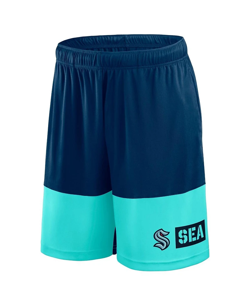 Logo Athletic Men's Navy Seattle Kraken Best of the Shorts