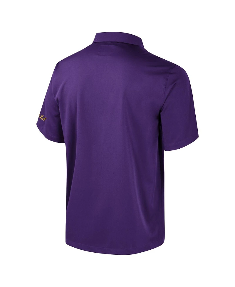 Colosseum Men's Purple Lsu Tigers Strike Bowling Button-Up Shirt