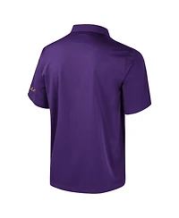 Colosseum Men's Purple Lsu Tigers Strike Bowling Button-Up Shirt