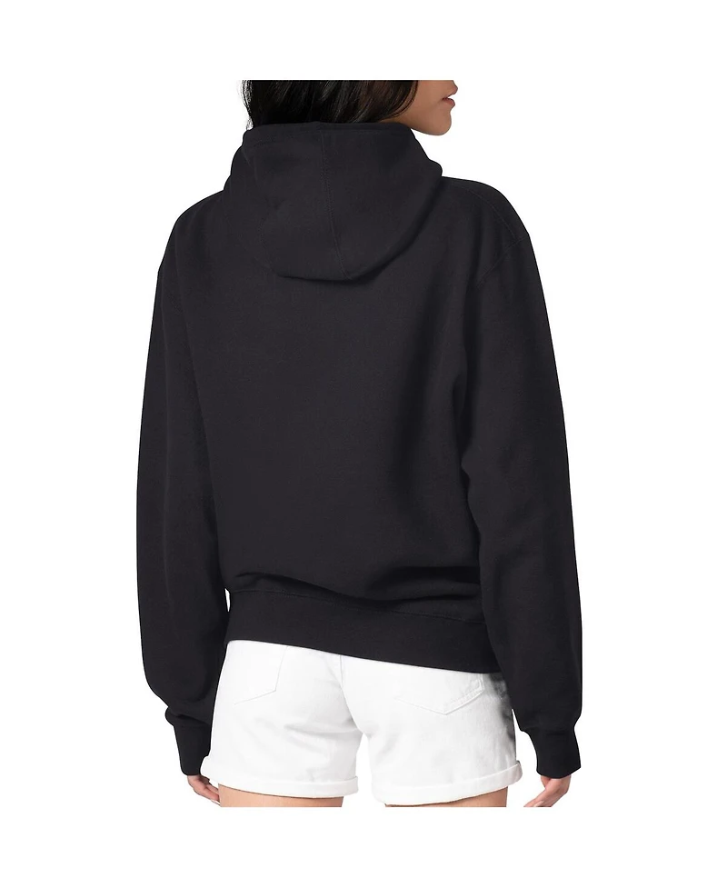 G-iii 4Her by Carl Banks Women's Black San Francisco Giants Leopard Heart Pullover Hoodie