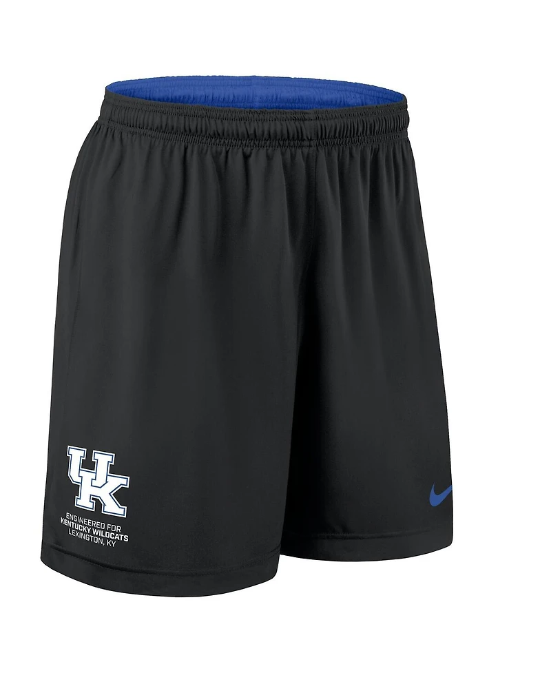 Nike Men's Royal/Black Kentucky Wildcats 2025 Sideline Reversible Performance Shorts