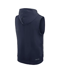 Nike Men's College Navy Seattle Seahawks Sideline Performance Sleeveless Pullover Hoodie